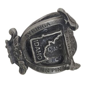 Idaho Pewter Vintage Souvenir Spoon Ring US Collectible